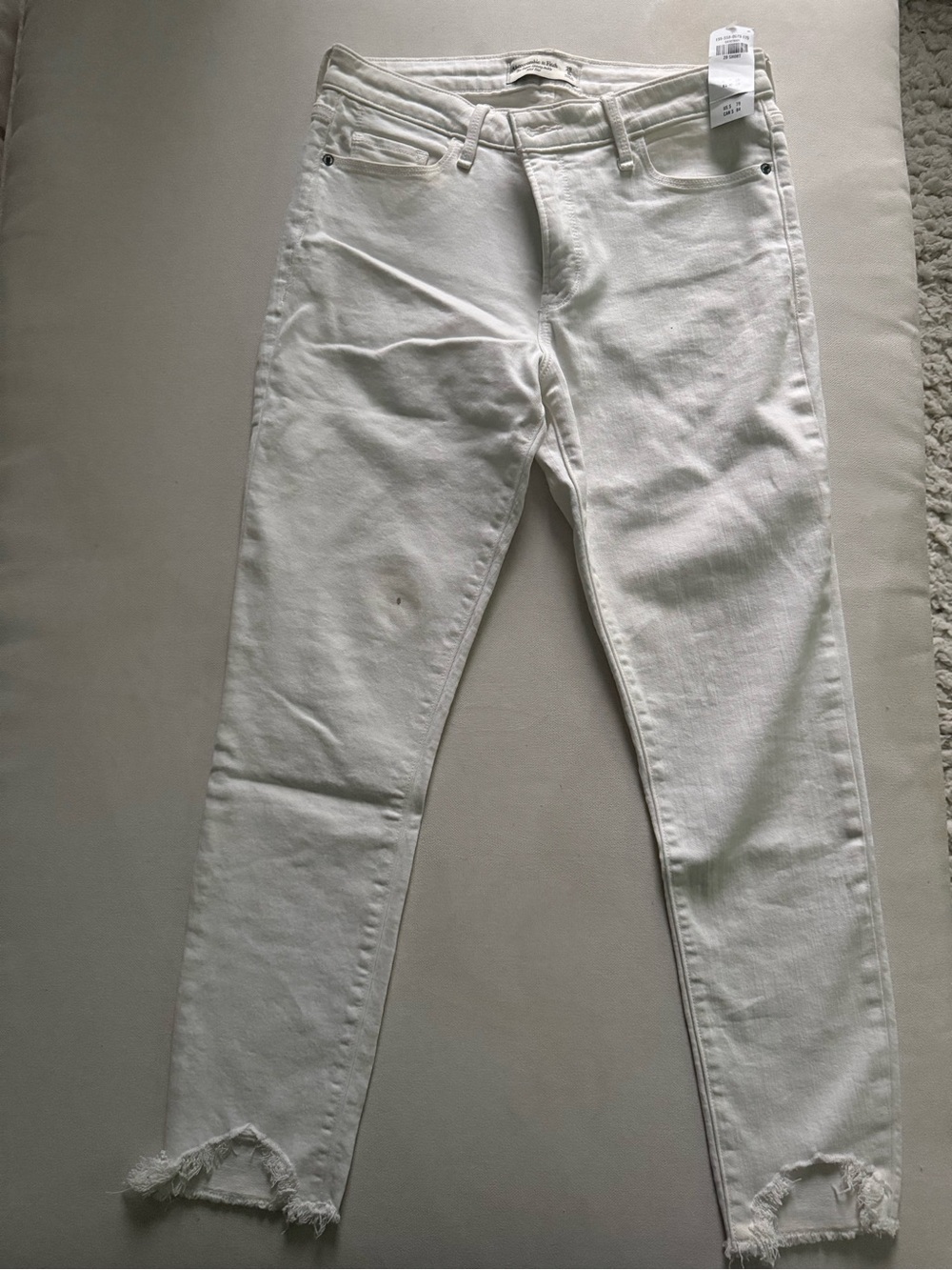 Abercrombie & Fitch White Skinny Jeans